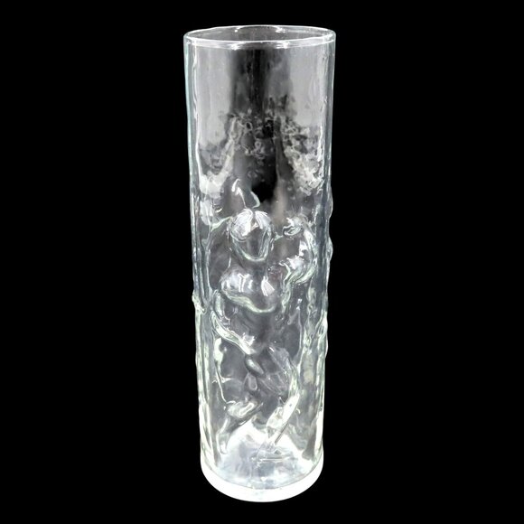 Vintage Libbey Posing Muscle Man Men Clear Cocktail Drinking Glass Sexy Vase - Picture 1 of 10